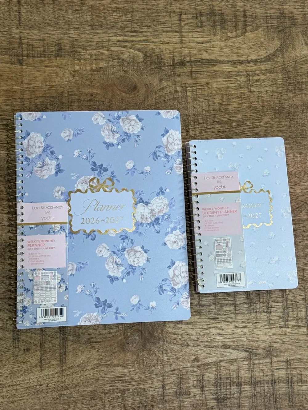 LoveShackFancy Blue Floral 2026-2027 Spiral Planners